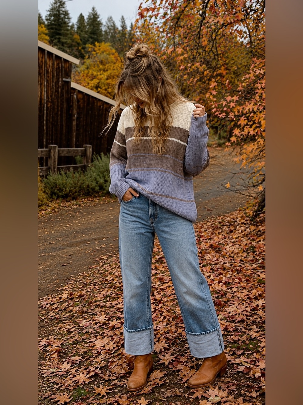 By Anthropologie Striped Knit Sweater S